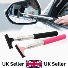 Rear View Mirror Wiper Side Mirror Car Squeegee Telescopic Wing Mirror Cleaner