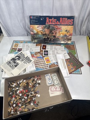 Milton Bradley Vintage 1984 Axis & Allies Spring 1942 Board Game (COMPLETE)