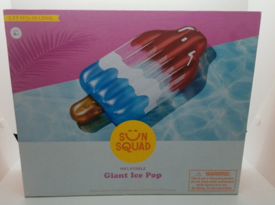 Sun Squad Inflatable Giant Ice Cream Bar 5 FT 11 1/4'' Long Red White Blue