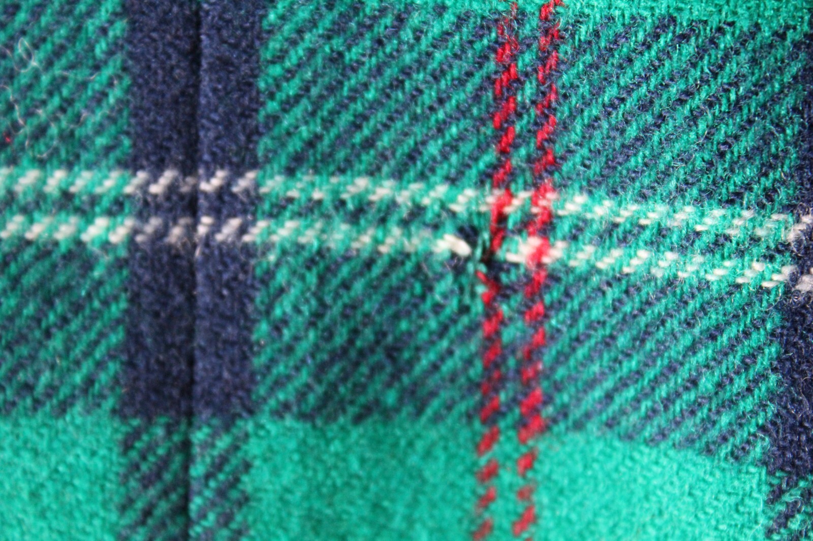 Pendleton Wool Green Plaid Double-Breasted Vintag… - image 18