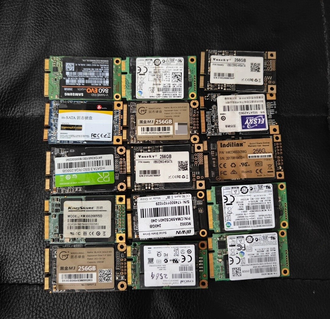 Lot Wholesale 1.8 in 120GB 128GB 240GB 256GB SSD MSATA Solid State ...