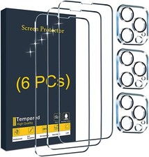 For iPhone 14 13 12 11 Pro Max Tempered Glass Screen Protector Camera Protector