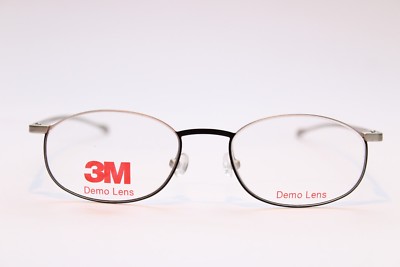 Herren Brille 3M Tech 200 BS Black/Silver 49[]18 Oval Metall  