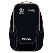 Wests Tigers Players Backpack NRL Black School Bag Steeden One Size 24