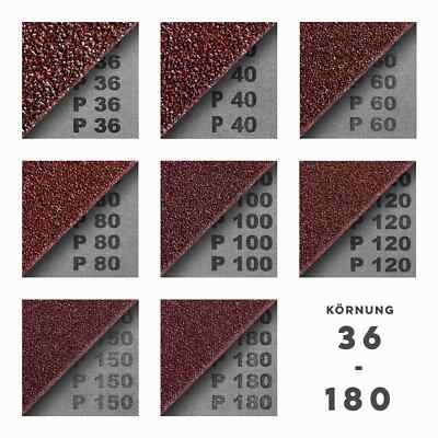 10x Klingspor Schleifband 75x480 Mm – Körnung Mix, Gewebe – Für Deine Schleifarbeiten