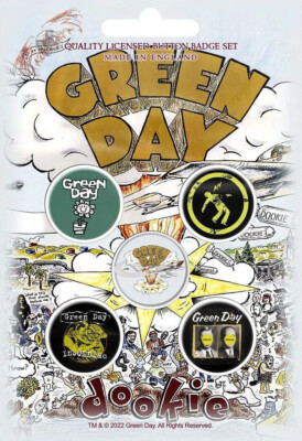 GREEN DAY BUTTONSET BADGES SET ANSTECKERSET # 1 DOOKIE PINS
