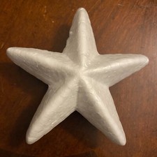 3D 5-point Styrofoam Stars for Crafting Ornament Decorations