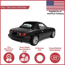 Convertible Soft Top for 1990-2005 Mazda Miata w/DOT Plastic Window Cabrio Vinyl