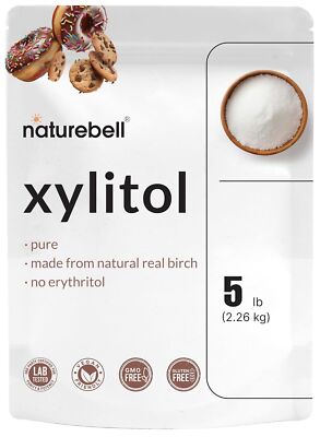 NatureBell Xylitol Sweetener, 5lbs | Natural Birch Crystal Source   1:1...