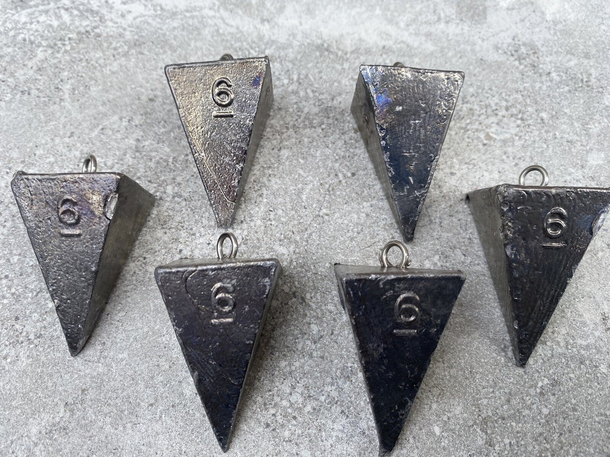 Sea fishing 6oz Pyramid Weights x 50 UK