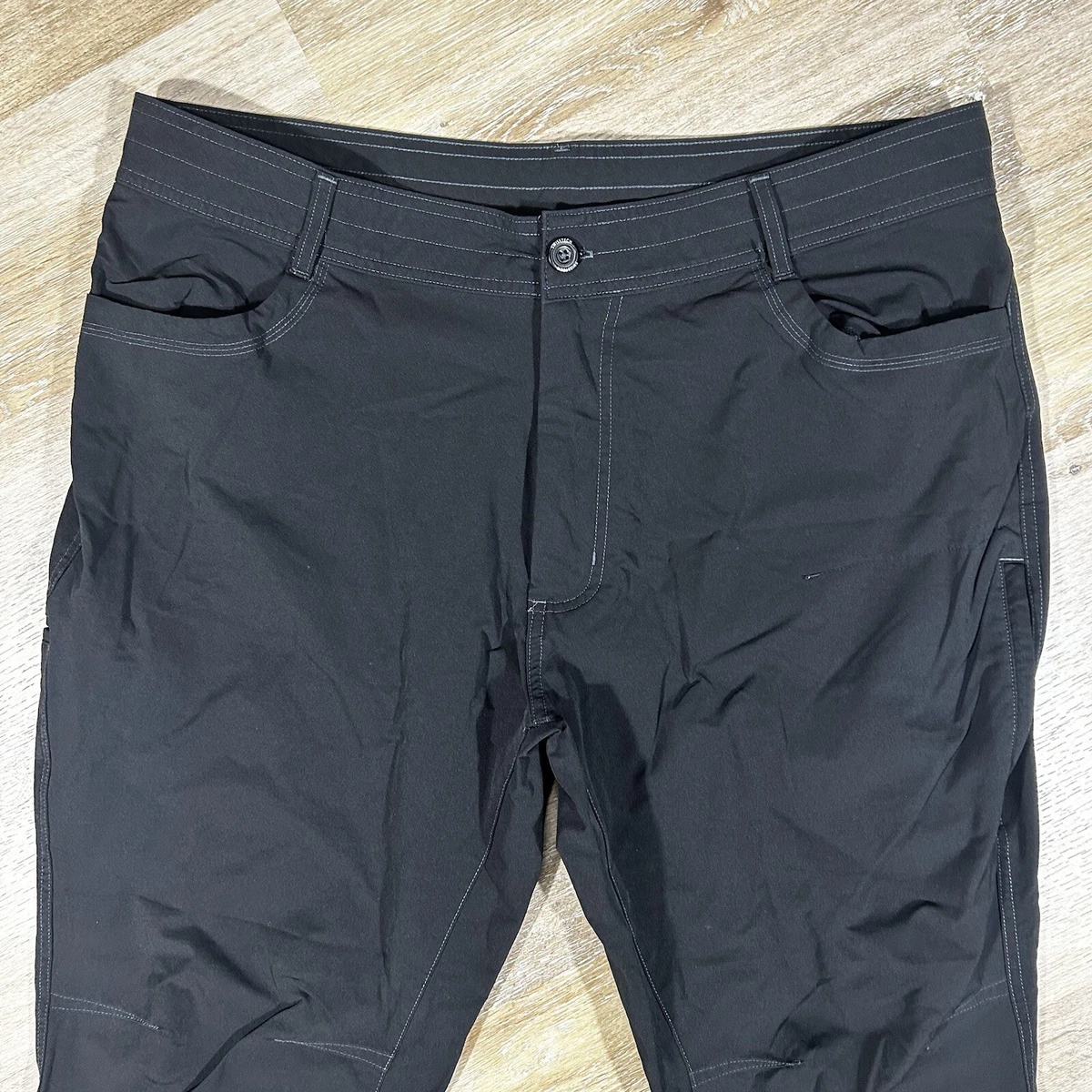 swiss tech pants black