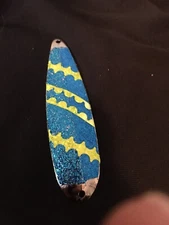 High Percentage Salmon Trolling Spoon With Hyper Vis Tape Not Paint 3 3/4”.