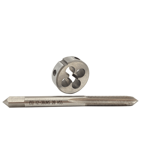 Tap & Die Set HSS 12-36 UNS CNC Thread Pitch Tap & 12-36 UNS Die Right Hand - Picture 3 of 8