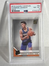 2019 Clearly Donruss   Rated Rookie rc psa cameron johnson gold
