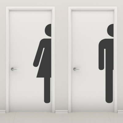  Wandtattoo ''WC Figuren '' Wandsticker, Wandaufkleber, Wanddeko, Aufkleber Bad 
