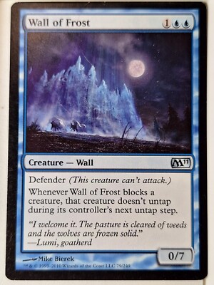 Wall of Frost - Magic 2011 Core Set M11 - Magic the Gathering MTG Nice ...