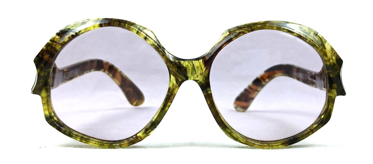 ROUND JACQUES FATH SUNGLASSES VINTAGE ORIGINAL 70S FRANCE 