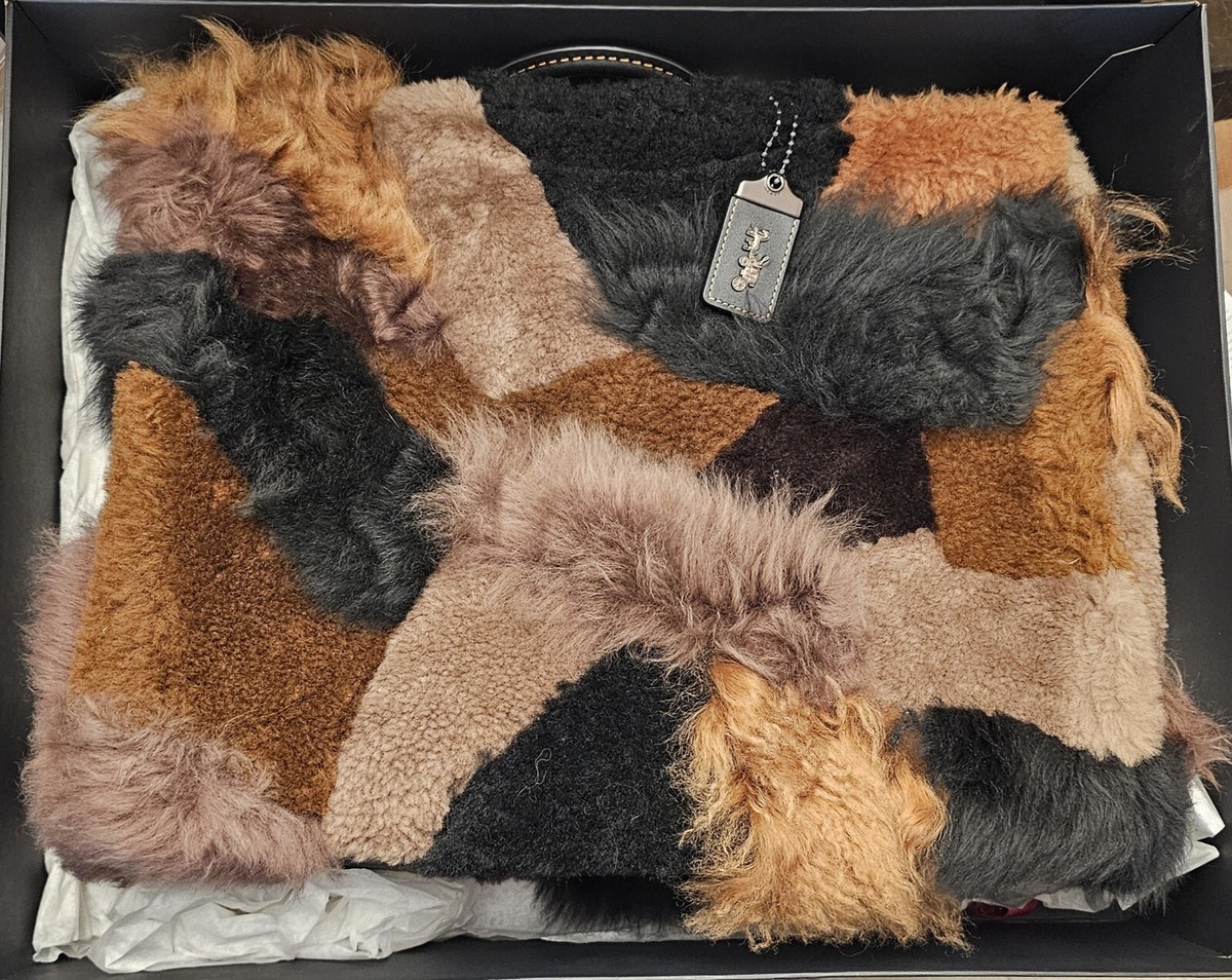 NWT COACH ROGUE 39 SHEARLING PATCHWORK DARK/MULTI CO225 | eBay