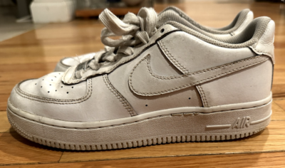 Nike Air Force 1 LE GS AF1 White Kid (5Y) Women (6.5) Casual Shoes 