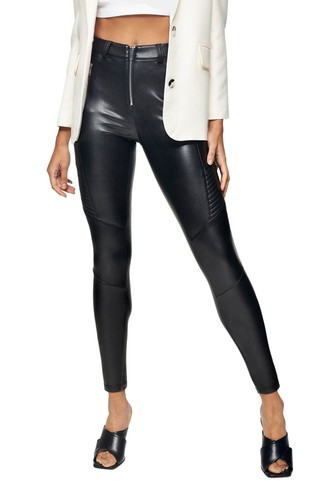 Topshop Fliss Biker Faux Leather 