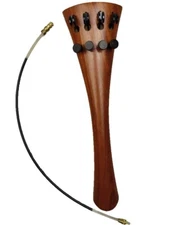 Rosewood Cello Tailpiece with Finetuners Gut, 4/4 Full size Cello Tail Piece