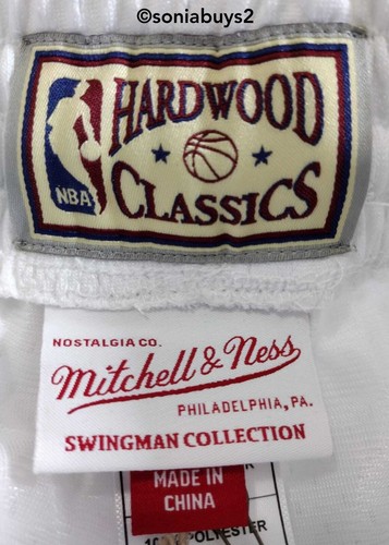 Pantalones cortos swingman Mitchell & Ness para hombre NBA All-Stars '96, blancos, tallas - Imagen 8 de 12