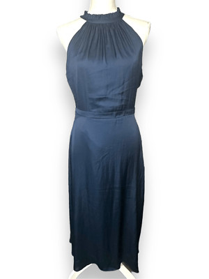 Elie. Elie Tahari Satin Midi Sleeveless Keyhole Back Dress NWT 6