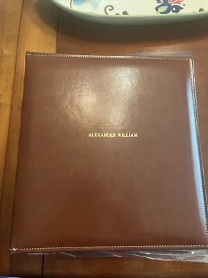 Exposures Tan Leather Photo Album with Sleeves