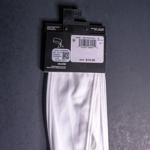 Diadema Under Armour Corbata 1323968 Blanca Negra Unisex Adulto Ropa Deportiva para la Cabeza - Imagen 3 de 3
