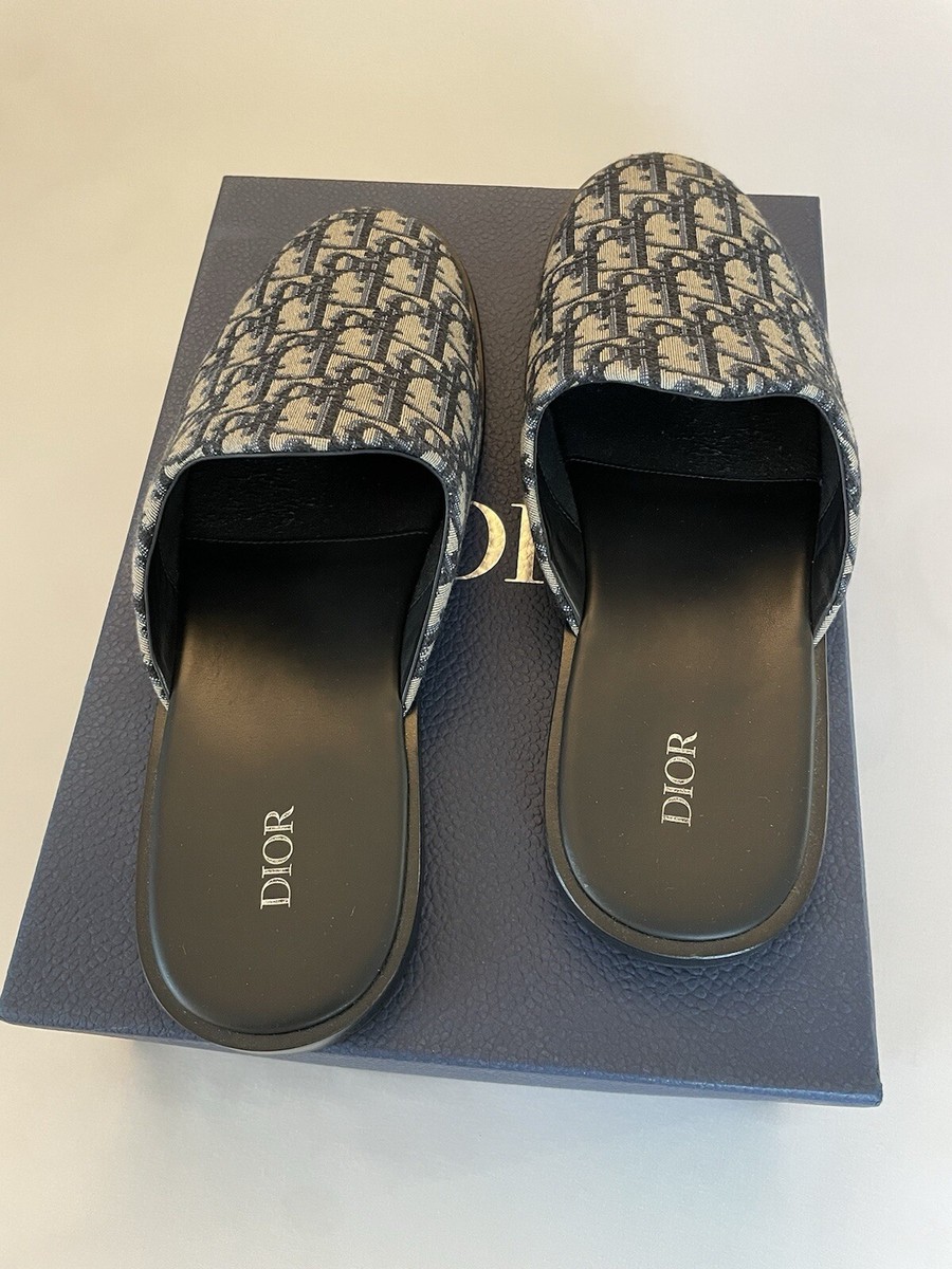 CHRISTIAN DIOR INDIOR Mule Slipper - Beige & Black Dior