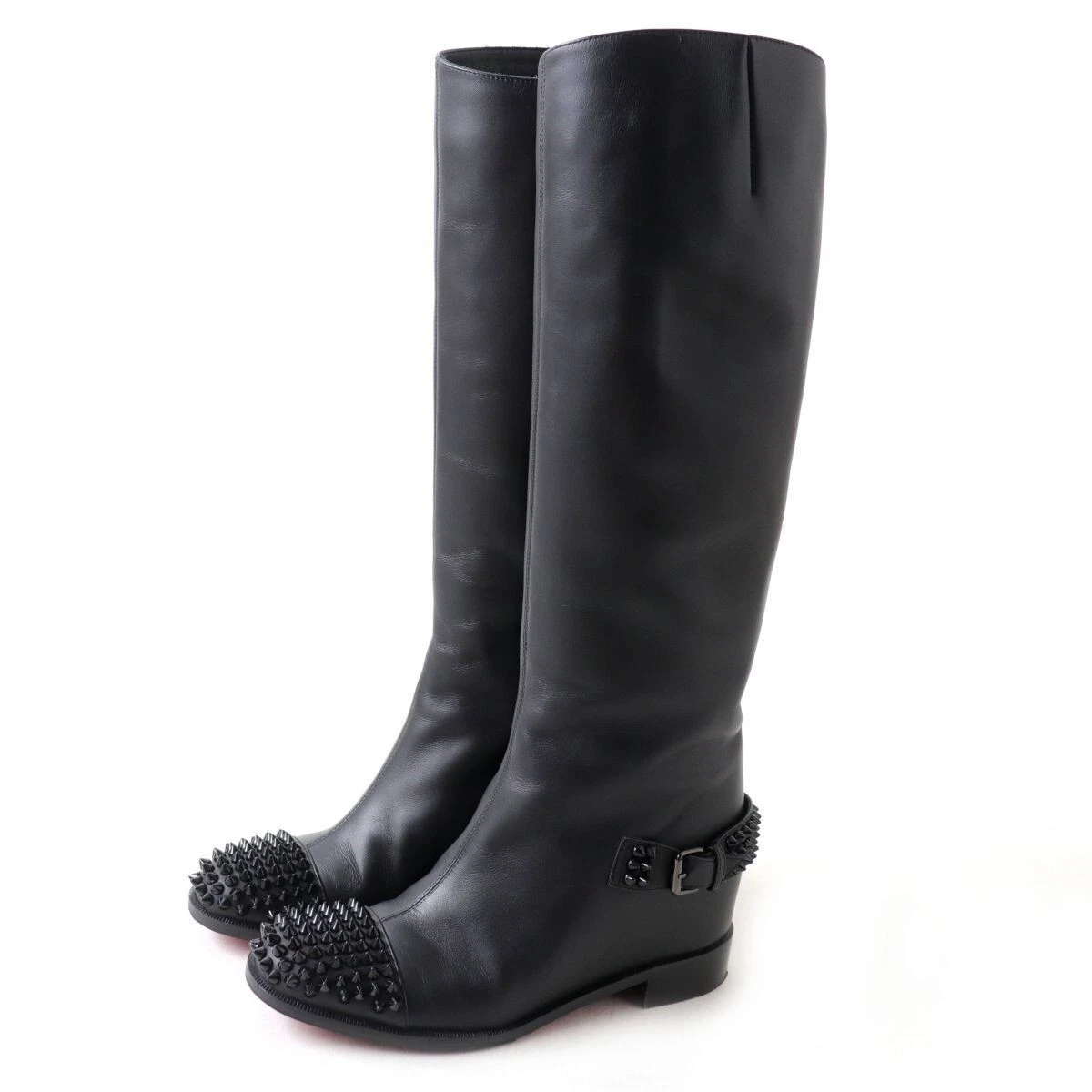 Louboutin boots flat hot sale