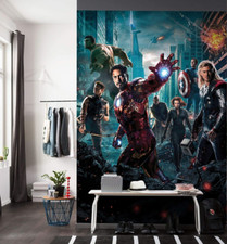 Avengers Murale Bambini Cameretta Ragazzi Foto Parati 254 X 184 CM Marvel