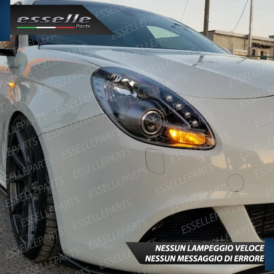 CONVERSIONE FRECCE LED ANTERIORI + POSTERIORI ALFA ROMEO GIULIETTA CANBUS 3.0 - Immagine 2 di 4