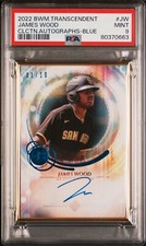James Wood 2022 Bowman Transcendent autograph blue 01/10 PSA 9