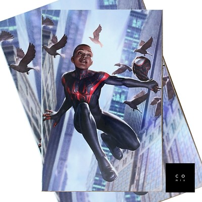 Ultimate Fallout: #4 Junggeun Yoon NYCC Exclusive Virgin VAR Miles Morales COMIC