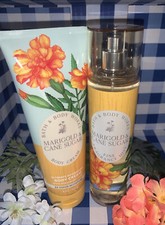 Bath Body Works MARIGOLD CANE SUGAR Fragrance Mist Cream Lot of 2