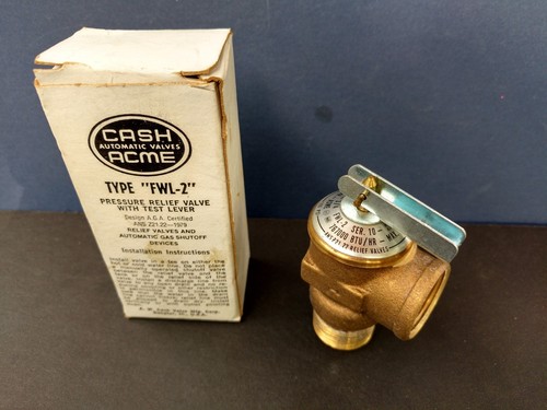 Soupape De Surpression (Pressure Relief Valve) 3/4" 150 PSI - Corps Bronze Sans Plomb, Certifiée