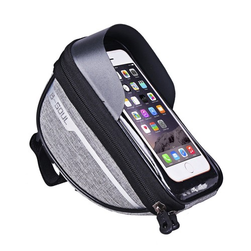 Bicycle Bag Waterproof Touch Screen Front Top Tube Frame Bag Phone Holder Case - Picture 9 of 16