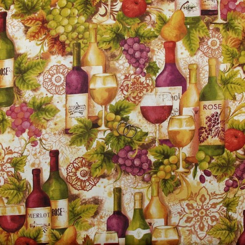 BonEful FABRIC FQ Cotton Quilt Orange White Large Paisley FLOWER Bud Small Leaf - Picture 10 of 10