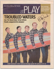 David Marks Beach Boys Autographed Signed PLAY Newspaper AMCo COA 25667