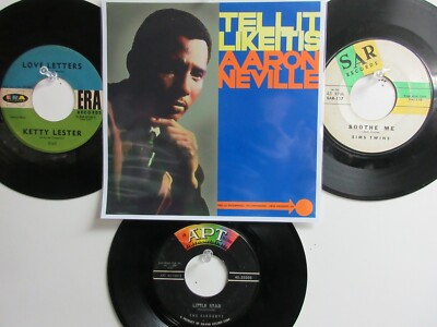   4 OLDIES BUT GOODIES  HIT 45's+1PICTURE [TELL IT LIKE IT IS]  50's&60's!  