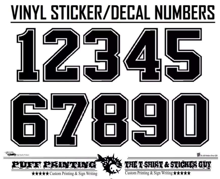 2 Sets of Self Adhesive Numbers Sticker T-Shirt Numbers Stickers Football  Sports Shirt Numbers Stickers