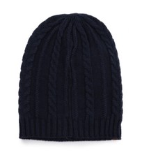 Timberland Women's Girl's Soft Cable Knit Slouchy Beanie Hat A1EGJ Navy One Size