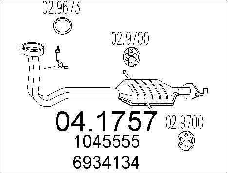 Catalyseur Ford Mondeo 1 Turnier 1.8i et 2.0i 16V pour break essence 1993 à 1996