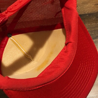 Chapeau vintage Heritagefest casquette camionneur snapback homme rouge