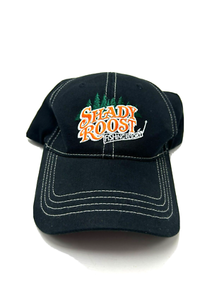 Shady Roost Fishing Resort Hat Cap Strapback Black Nestor Falls