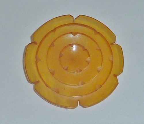 VINTAGE c1930s+ translucent butterscotch BAKELITE BUTTON Simichrome tested 2" - Picture 4 of 7