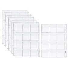 12 Pocket Coin Pages, 10 Sheets Plastic Coin Holders Stamp Collector Supplies 