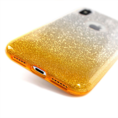 FÜR XIAOMI POCO M3 PRO 5G - SHINING OMBRE Silikonhülle Case Handy Tasche Gold 