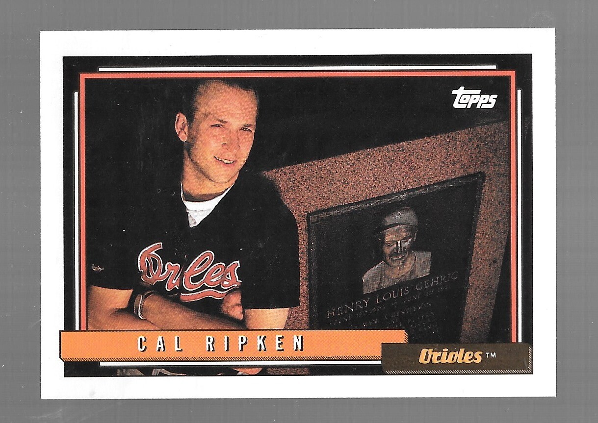 Q 1992 Topps Baseball Cal Ripken Jr #40 NRMT